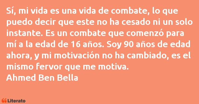 Frases de Ahmed Ben Bella