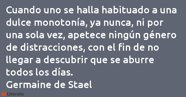 Frases de Germaine de Stael