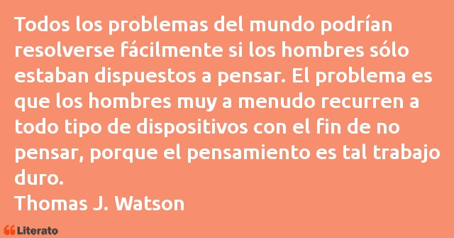 Frases de Thomas J. Watson