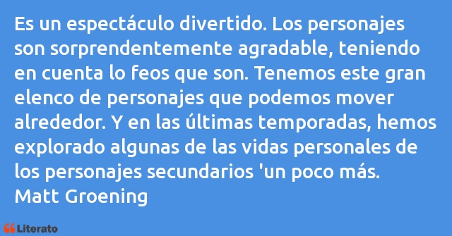 Frases de Matt Groening