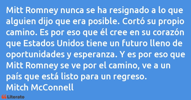 Frases de Mitch McConnell
