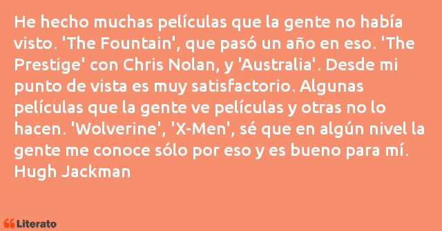 Frases de Hugh Jackman