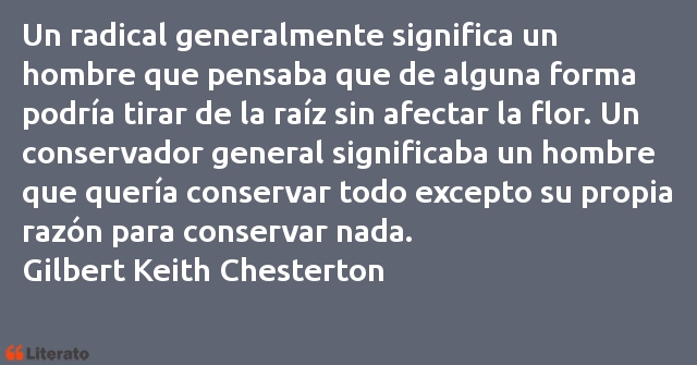 Frases de Gilbert Keith Chesterton