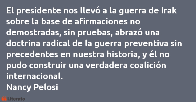 Frases de Nancy Pelosi