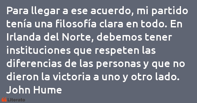 Frases de John Hume