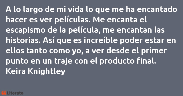 Frases de Keira Knightley