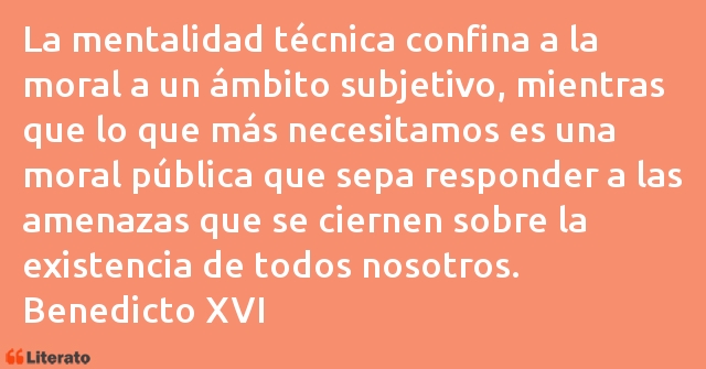 Frases de Benedicto XVI