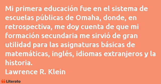 Frases de Lawrence R. Klein