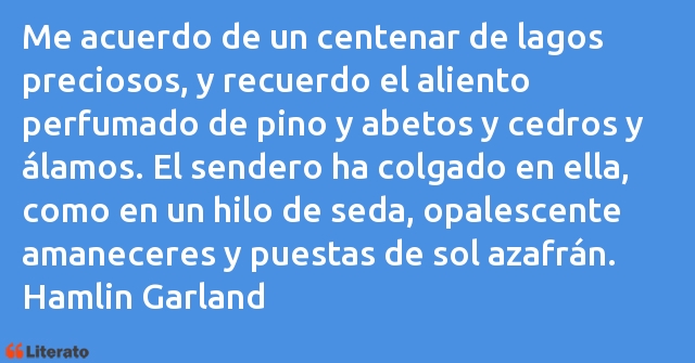 Frases de Hamlin Garland