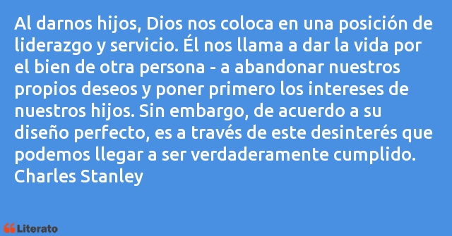 Frases de Charles Stanley