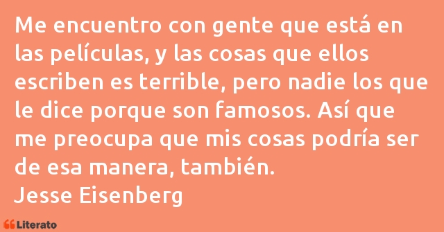 Frases de Jesse Eisenberg