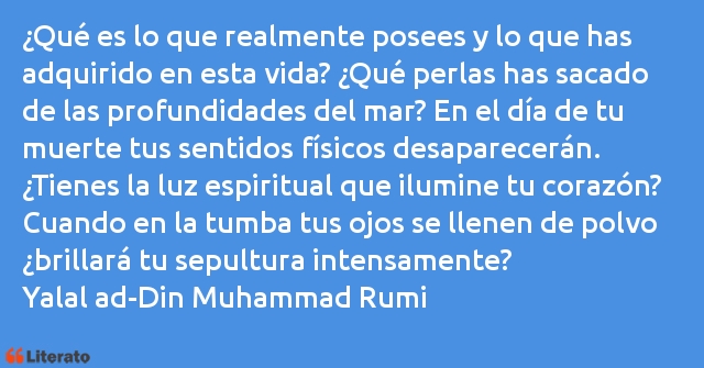 Frases de Yalal ad-Din Muhammad Rumi