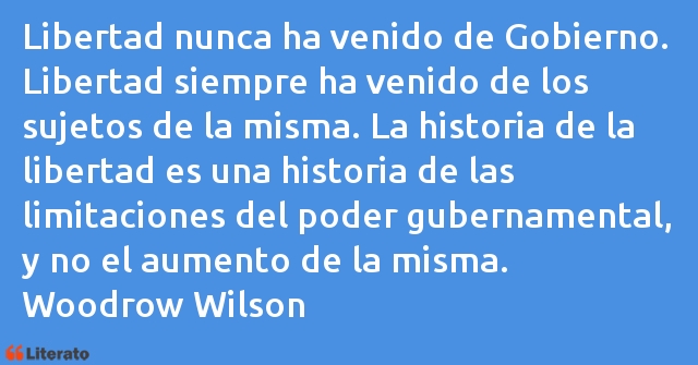 Frases de Woodrow Wilson