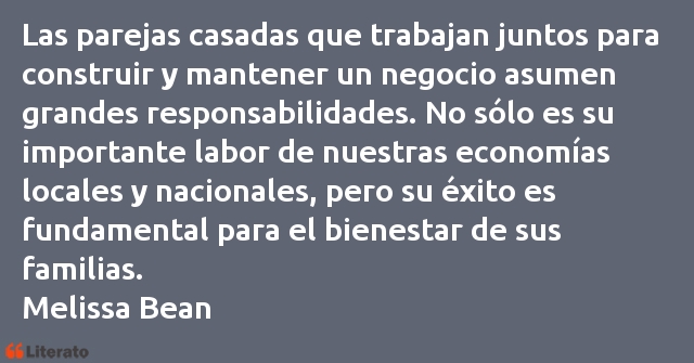 Frases de Melissa Bean