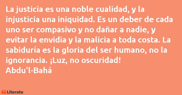 Frases de Abdu'l-Bahá