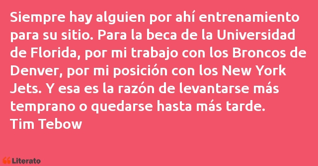 Frases de Tim Tebow