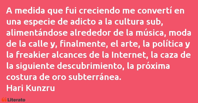 Frases de Hari Kunzru