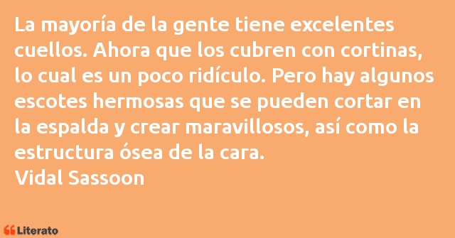 Frases de Vidal Sassoon