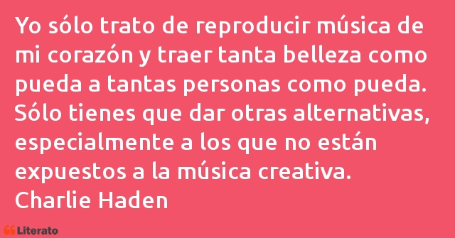 Frases de Charlie Haden