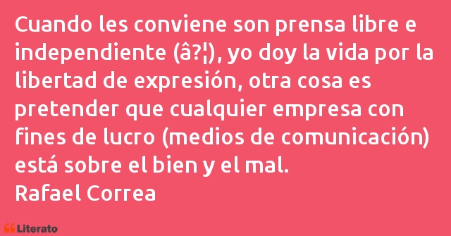 Frases de Rafael Correa