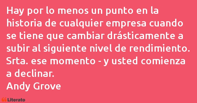 Frases de Andy Grove