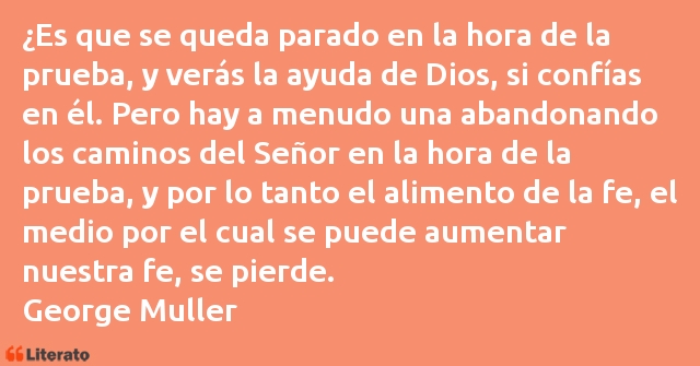 Frases de George Muller