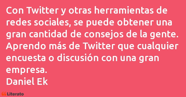 Frases de Daniel Ek