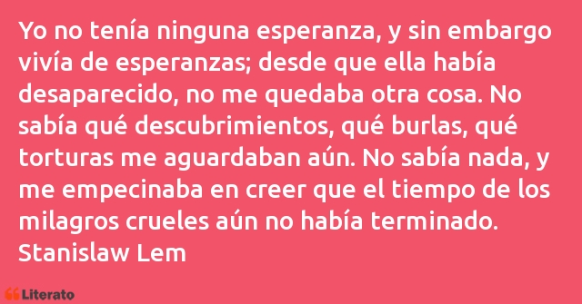 Frases de Stanisław Lem