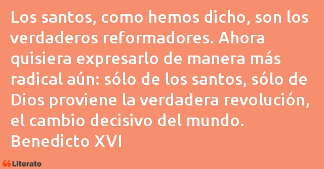 Frases de Benedicto XVI