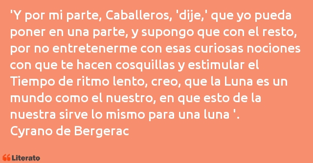 Frases de Cyrano de Bergerac