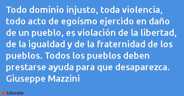 Frases de Giuseppe Mazzini