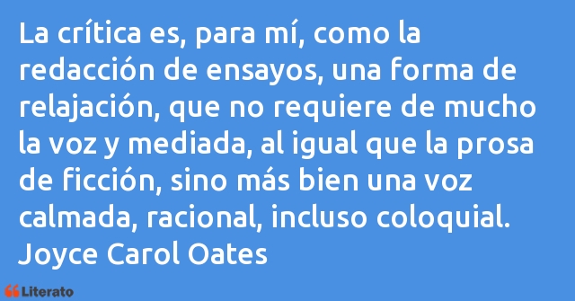 Frases de Joyce Carol Oates