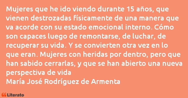 Frases de María José Rodríguez de Armenta