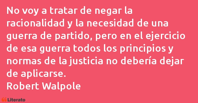 Frases de Robert Walpole