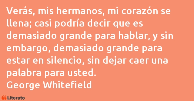 Frases de George Whitefield