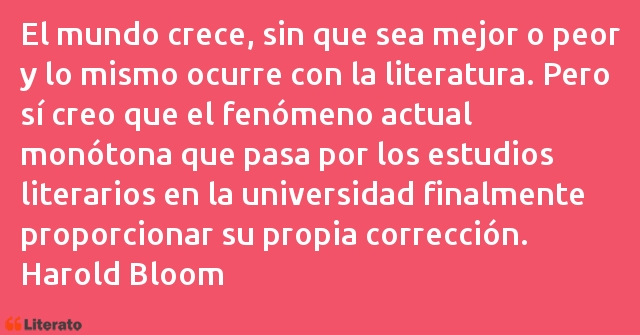 Frases de Harold Bloom