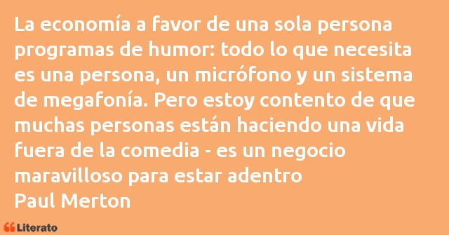 Frases de Paul Merton