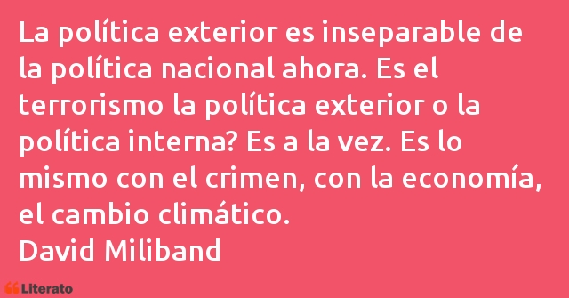 Frases de David Miliband