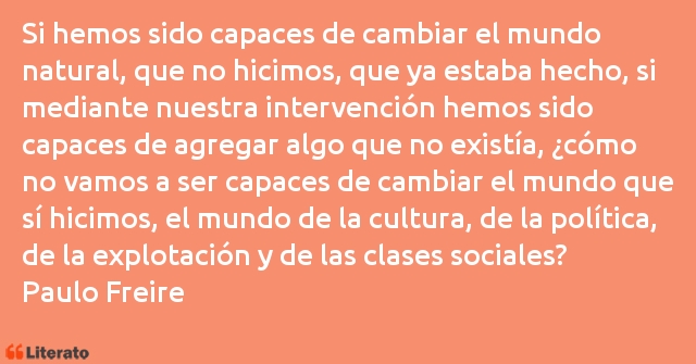 Frases de Paulo Freire