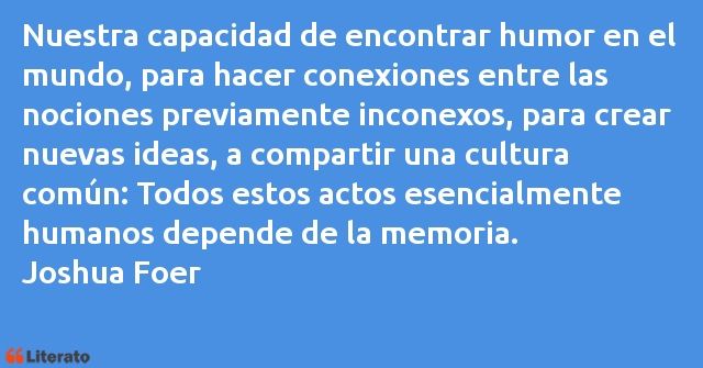 Frases de Joshua Foer