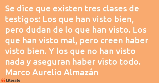 Frases de Marco Aurelio Almazán