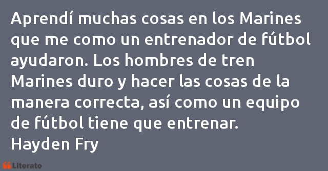 Frases de Hayden Fry