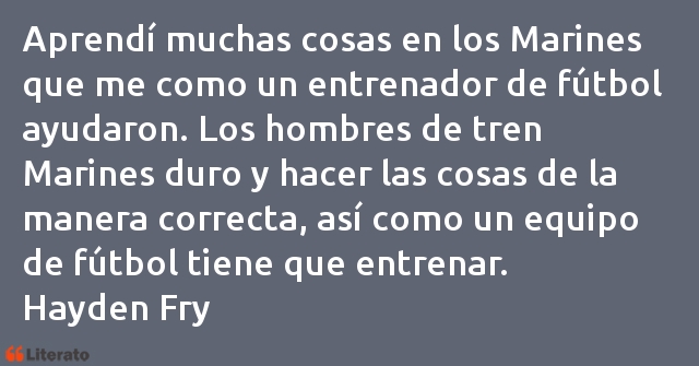 Frases de Hayden Fry