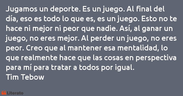 Frases de Tim Tebow