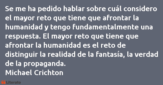 Frases de Michael Crichton