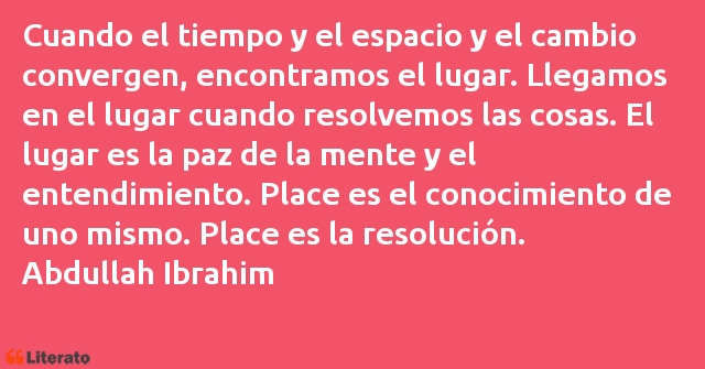 Frases de Abdullah Ibrahim