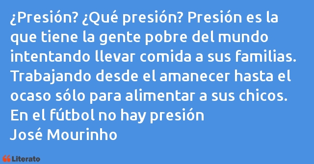 Frases de José Mourinho