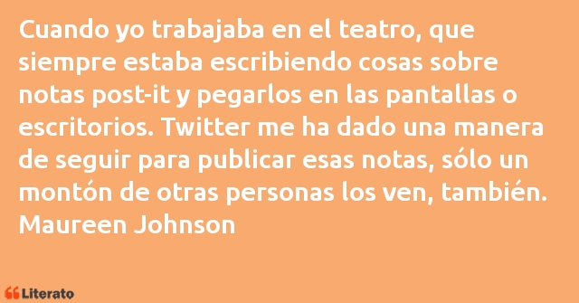 Frases de Maureen Johnson