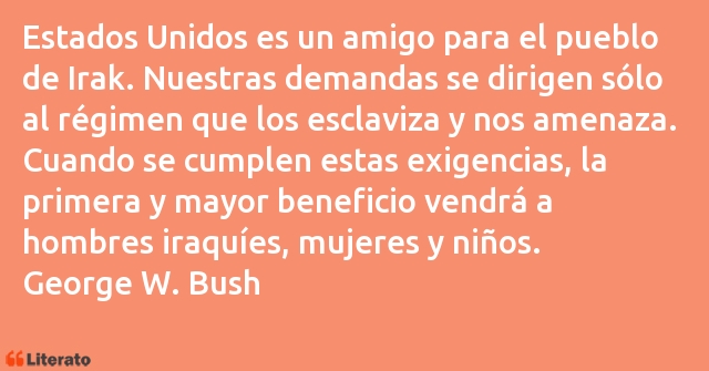 Frases de George W. Bush