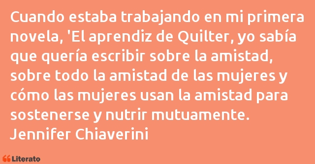 Frases de Jennifer Chiaverini